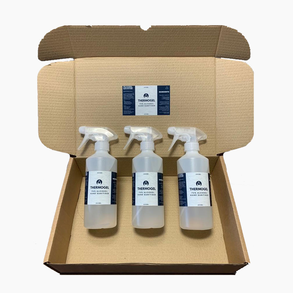 ThermoGel 500ml x 3 Liquid - Spray Hand & Surface Sanitiser